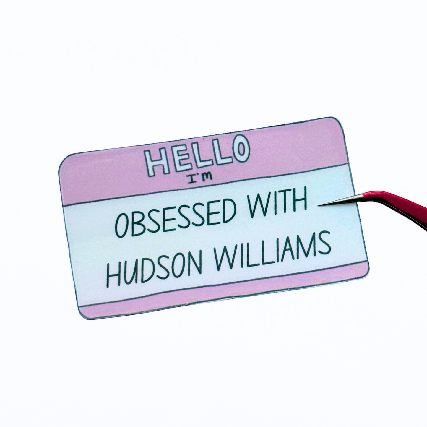 Obsessed With Hudson Williams Die Cut Sticker
