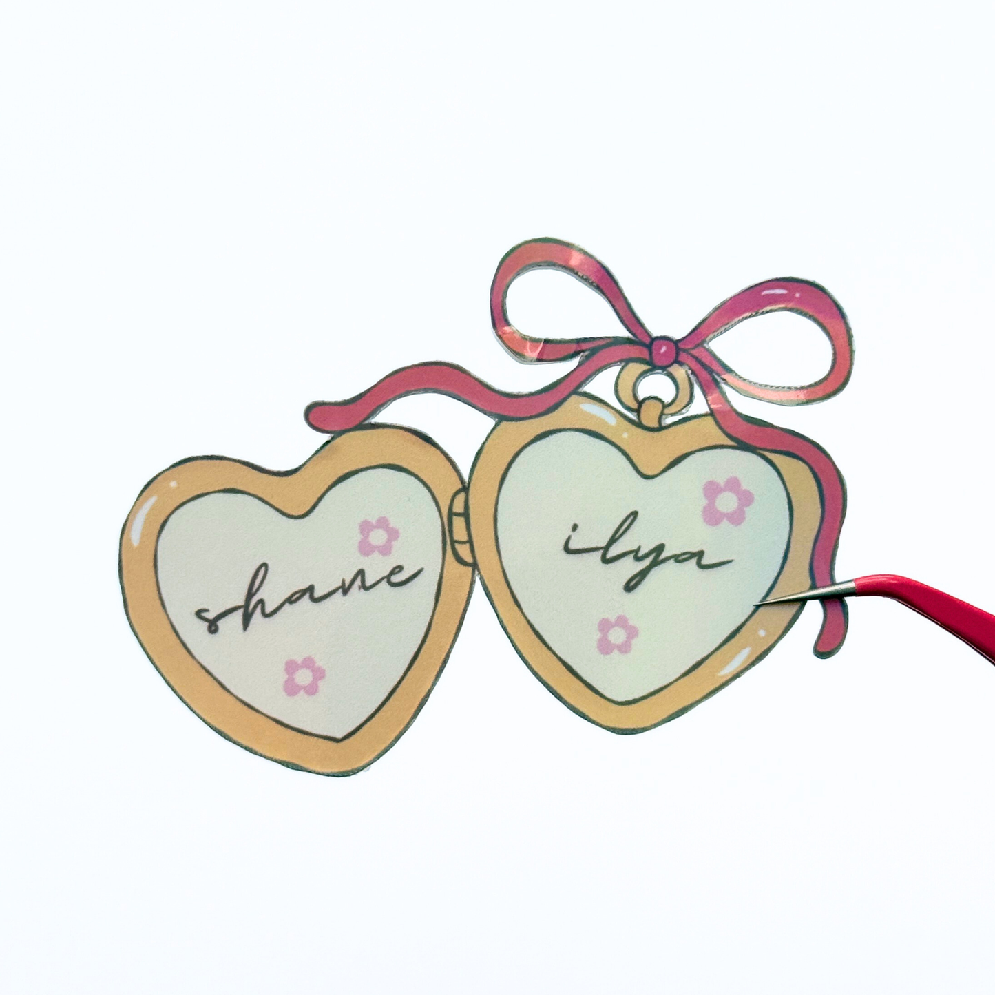 Shane and Ilya Locket Die Cut Sticker