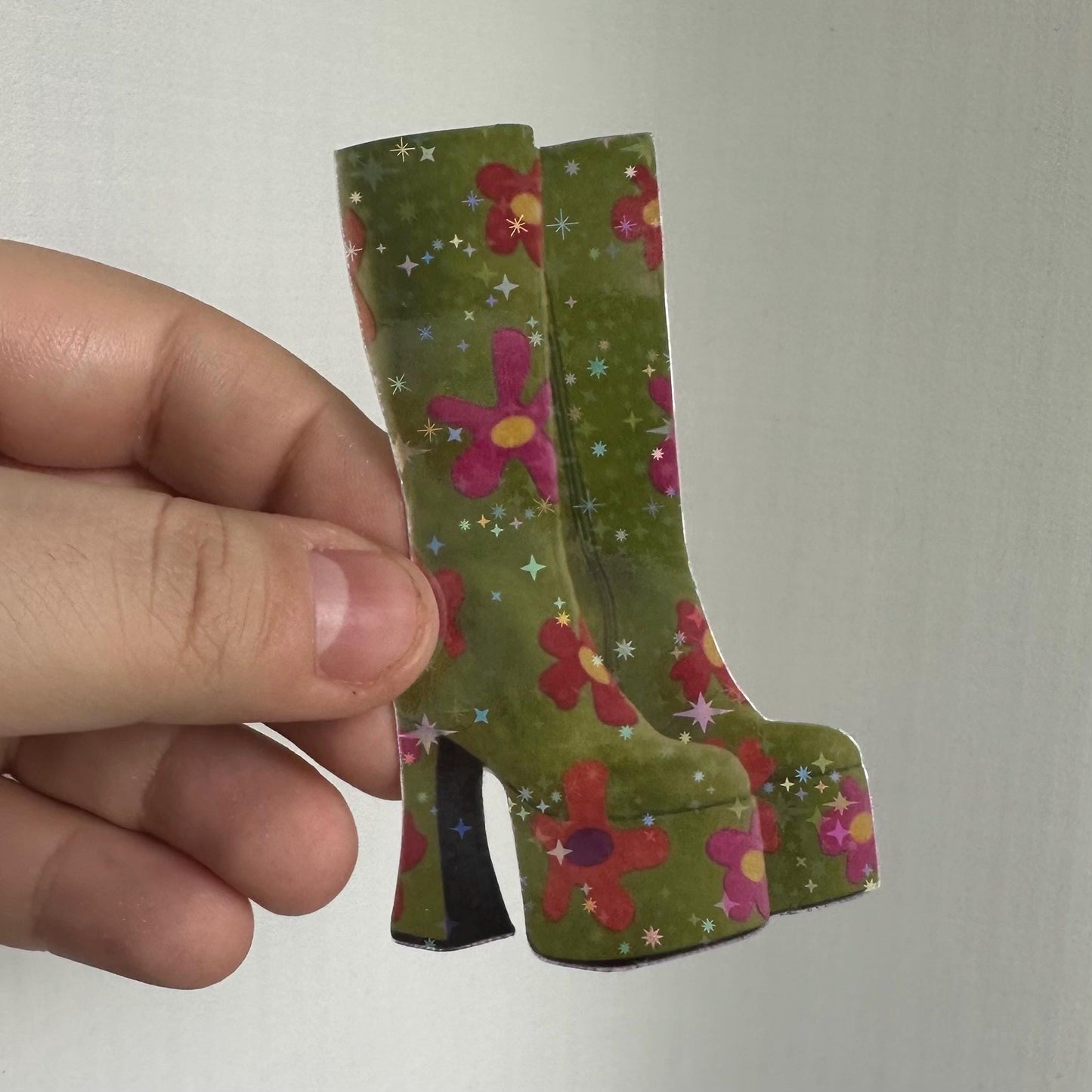 Groovy Boots Die Cut Sticker