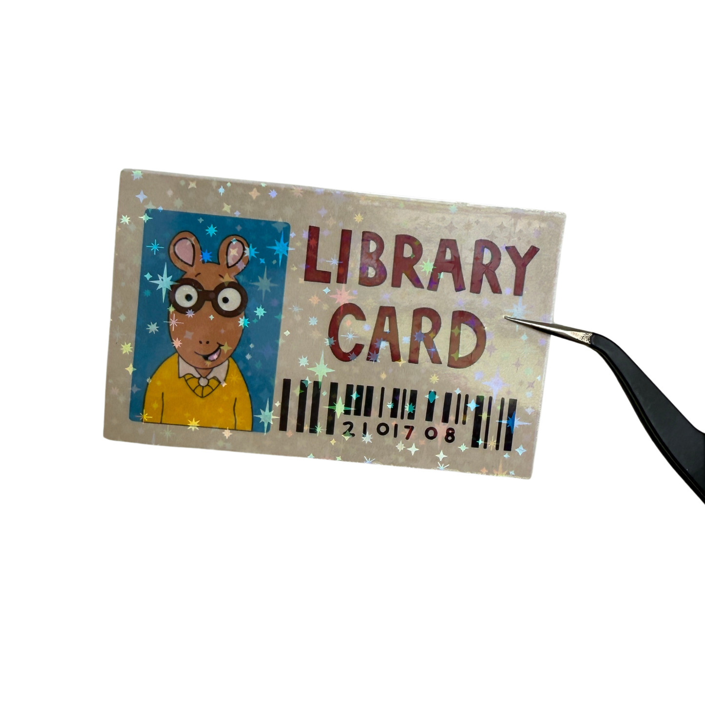 Arthur's Library Card Die Cut Sticker