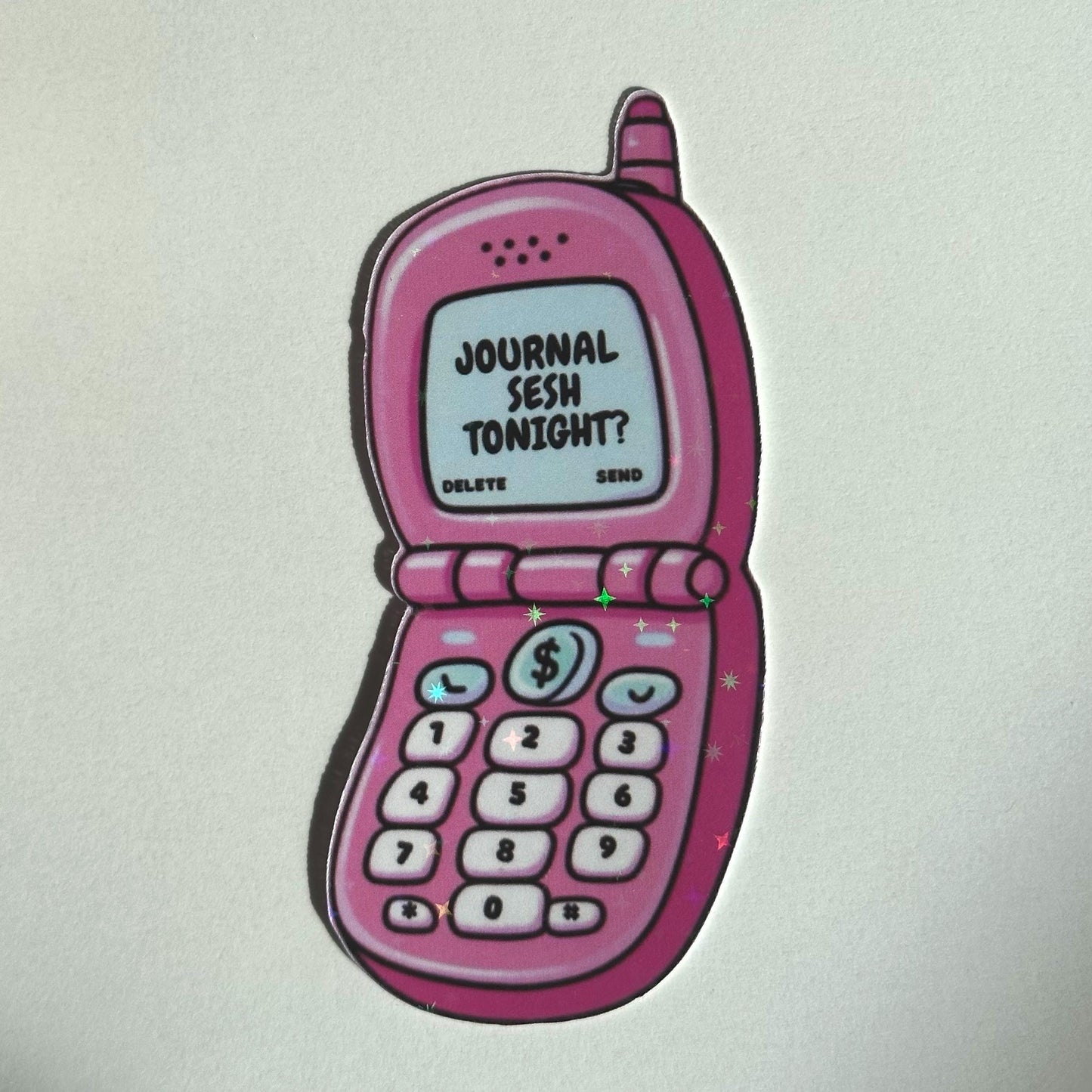Journaling Sesh Tonight? Die Cut Sticker