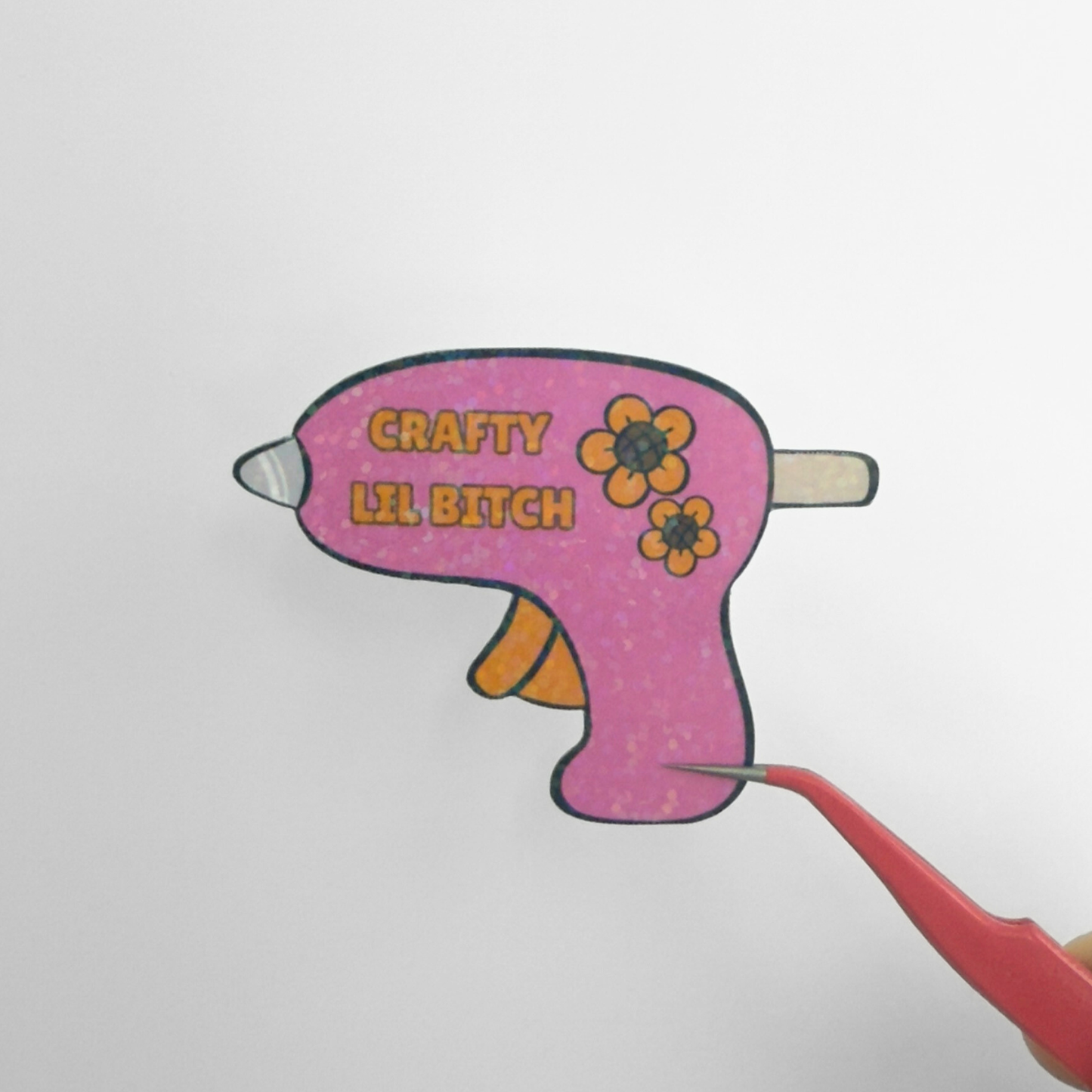 Crafty Lil Bitch Die Cut Sticker