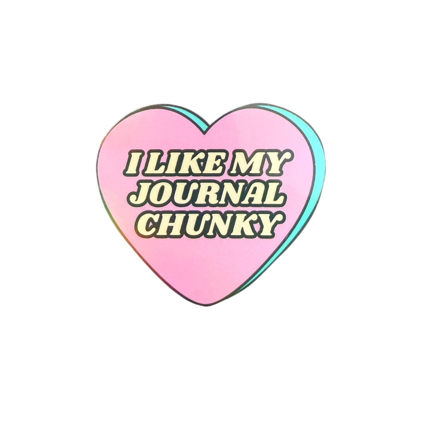 I Like My Journal Chunky Die Cut Sticker