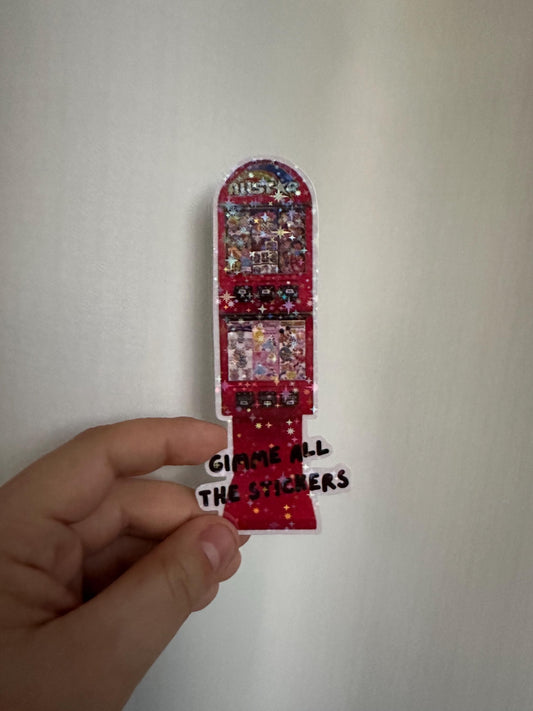Gimme All The Stickers Die Cut Sticker