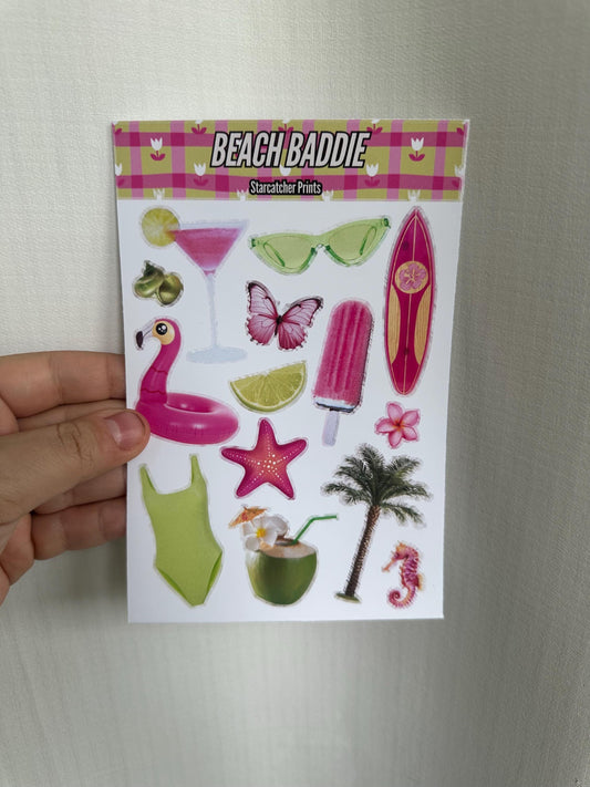Beach Baddie Sticker Sheet