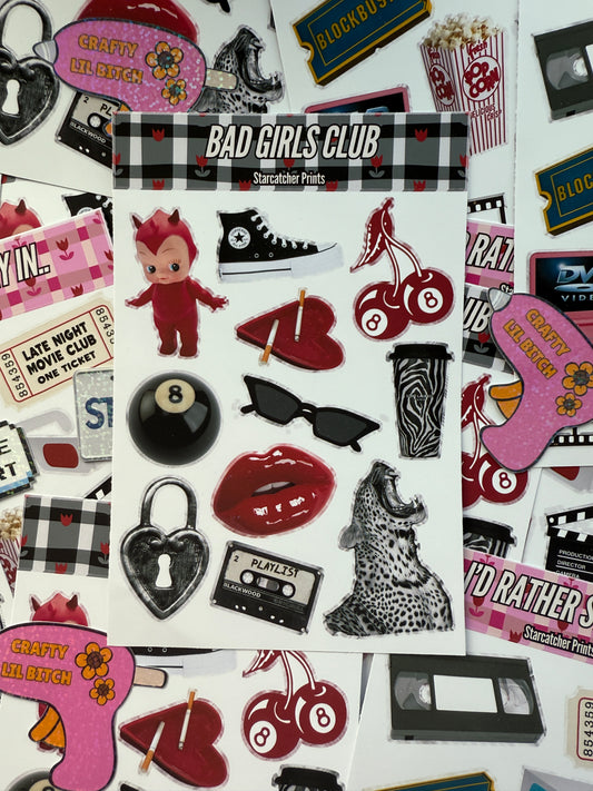 Bad Girls Club Sticker Sheet