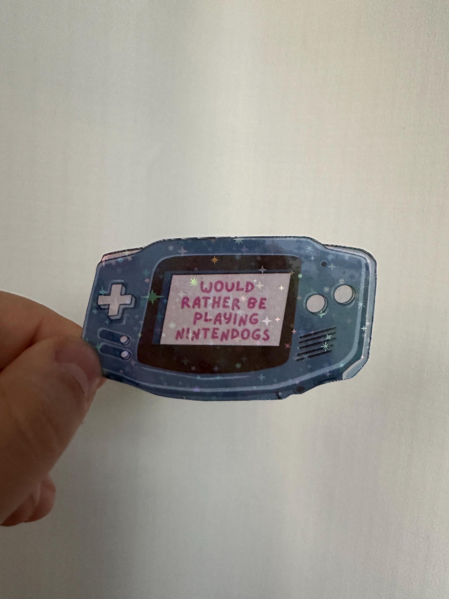 Would Rather Be Playing Nintendogs Die Cut Sticker