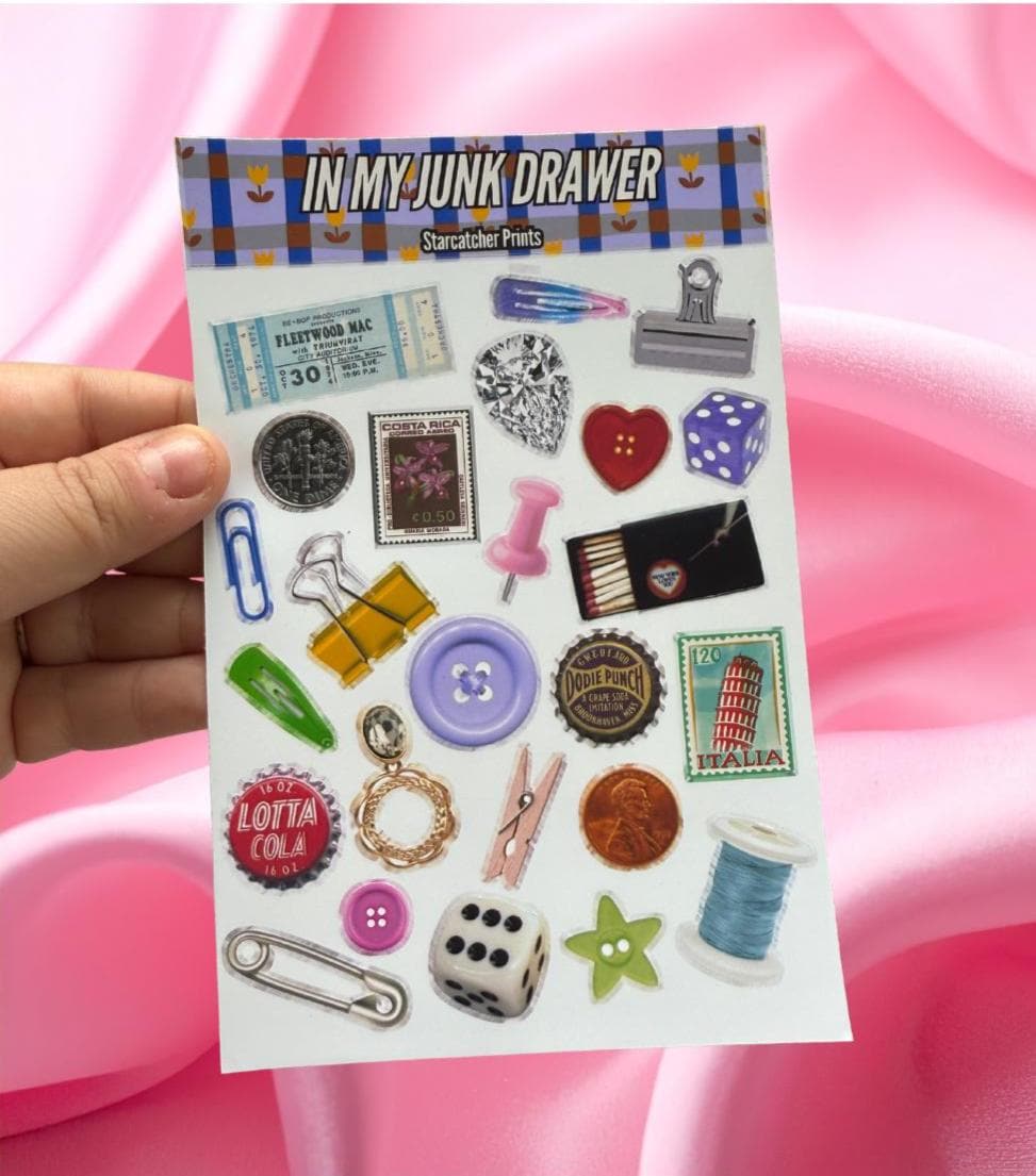 In My Junk Drawer Sticker Sheet