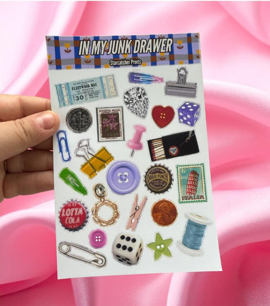 In My Junk Drawer Sticker Sheet