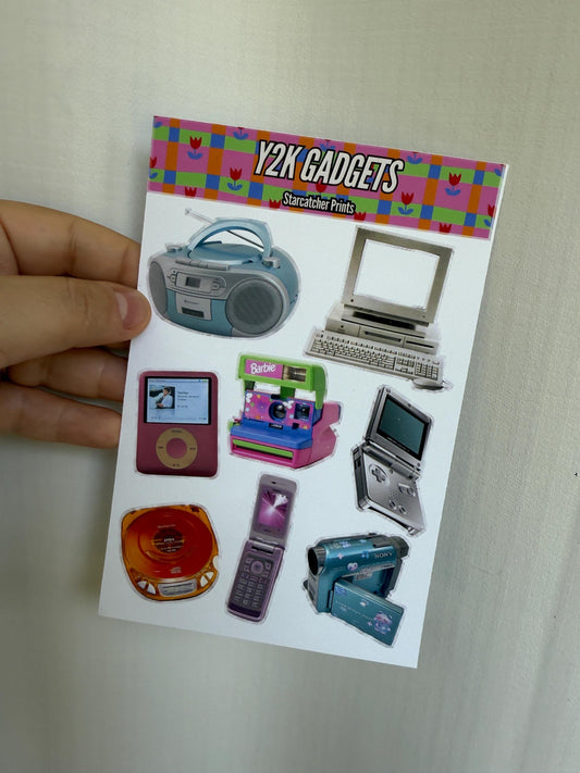 Y2K Gadgets Sticker Sheet
