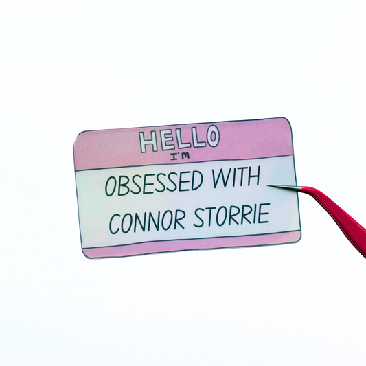 Obsessed With Connor Storrie Die Cut Sticker
