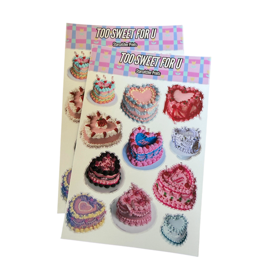 Too Sweet For You Sticker Sheet