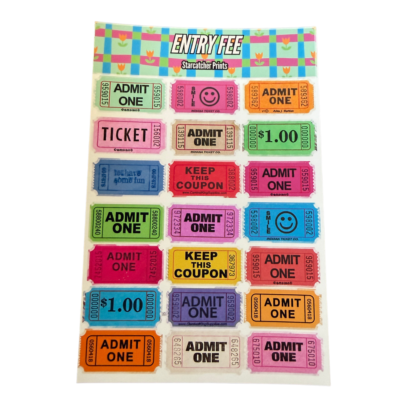 Entry Fee Sticker Sheet (Copy)