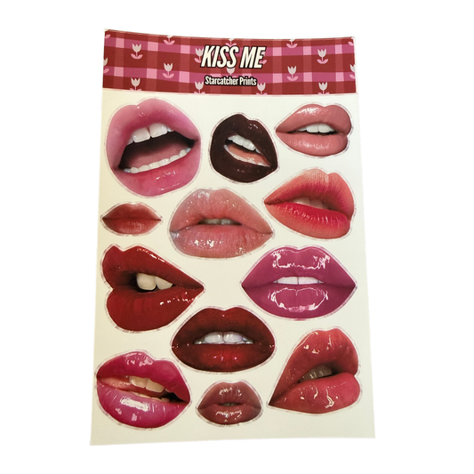 Kiss Me Sticker Sheet