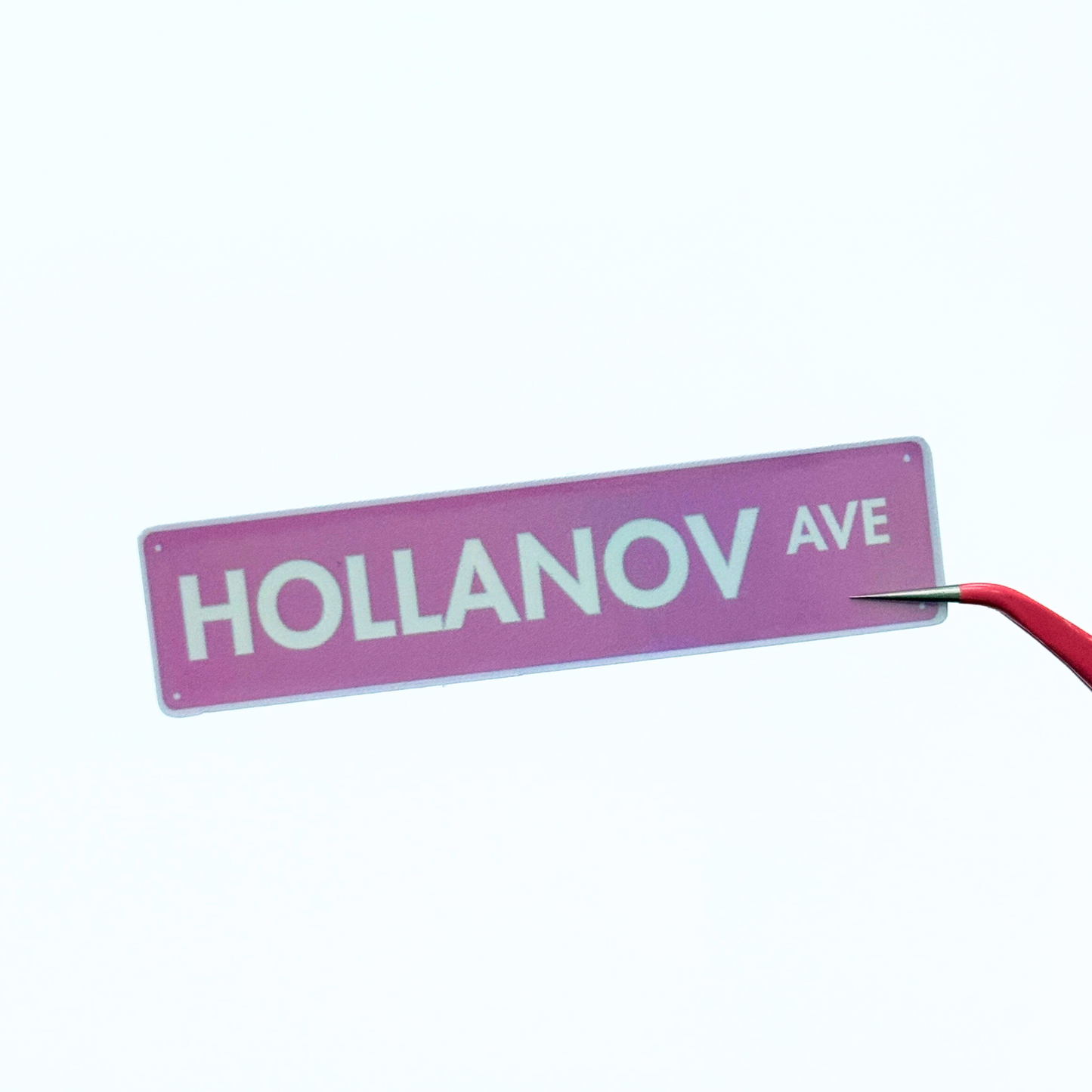 Hollanov Ave Die Cut Sticker