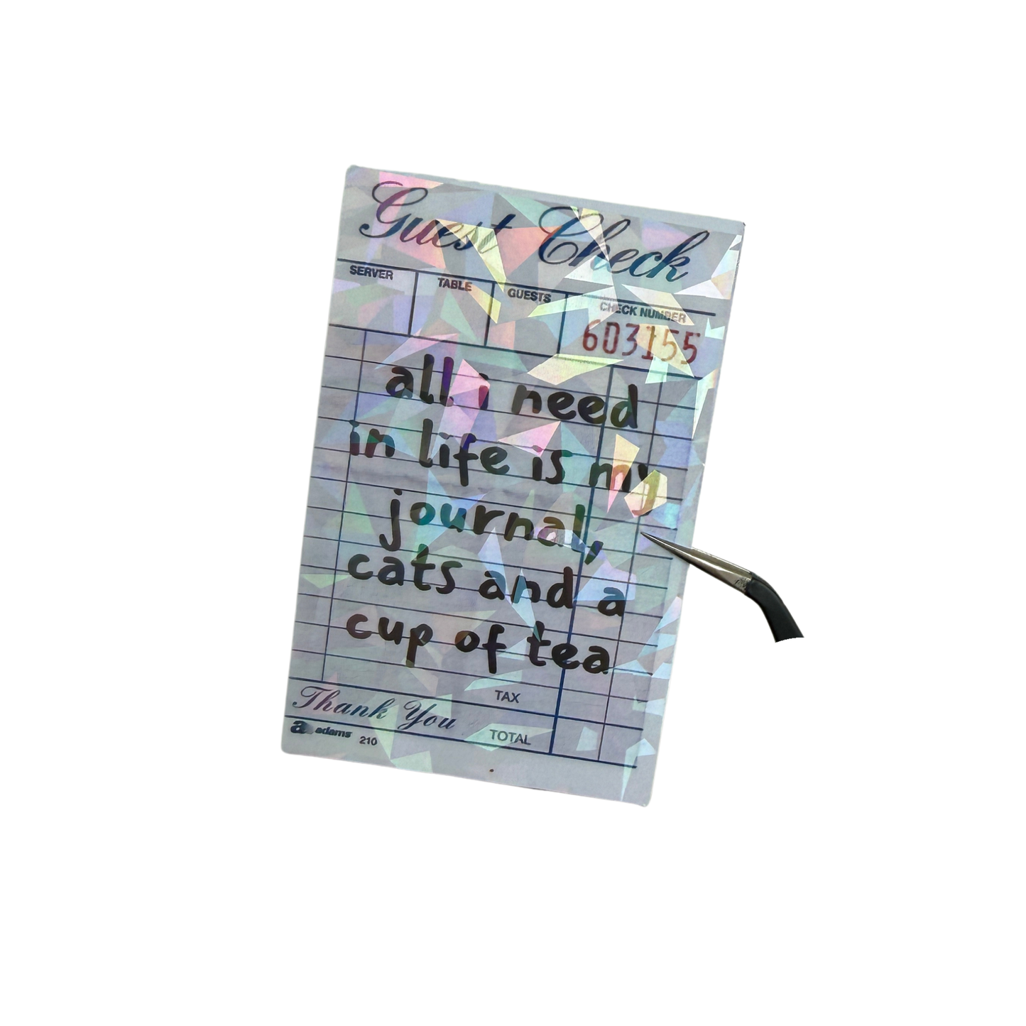 All I Need Is My Journal Die Cut Sticker