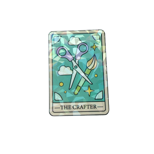 The Crafter Tarot Card Die Cut Sticker