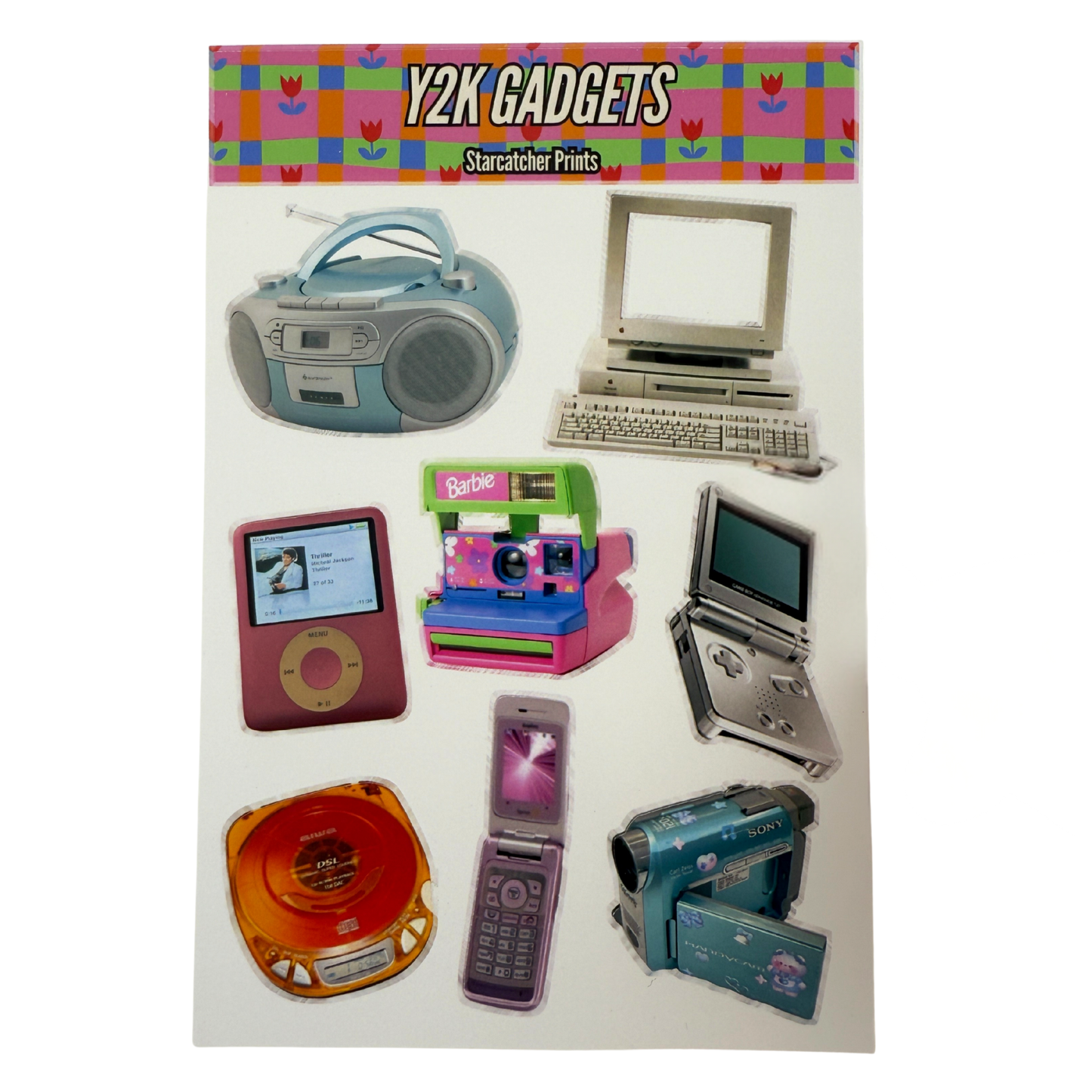 Y2K Gadgets Sticker Sheet