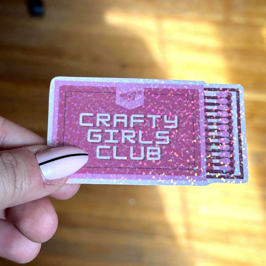 Crafty Girls Club Die Cut Sticker
