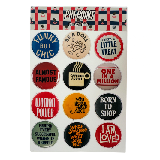 Handmade Pin Point Sticker Sheet