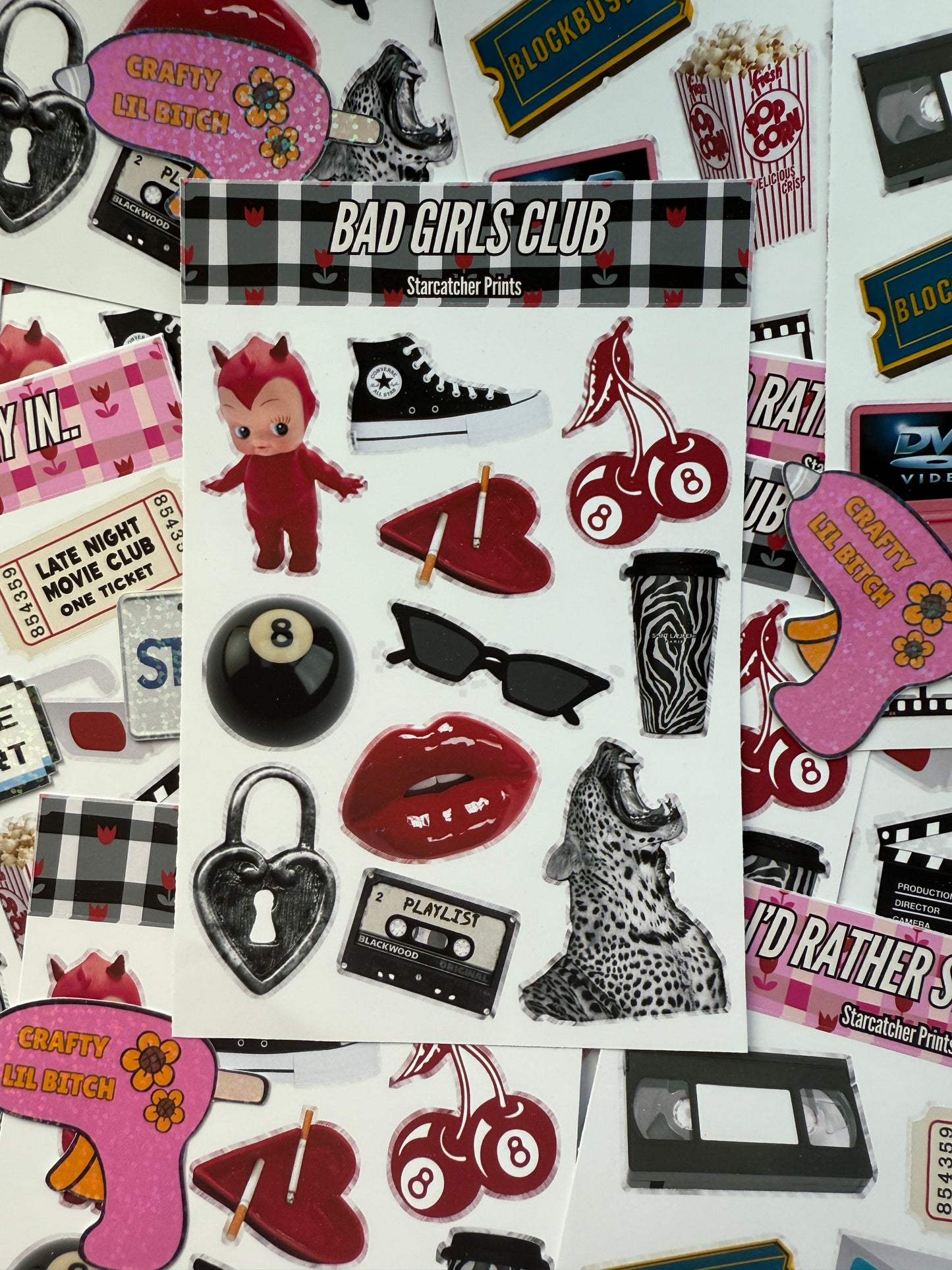Bad Girls Club Sticker Sheet