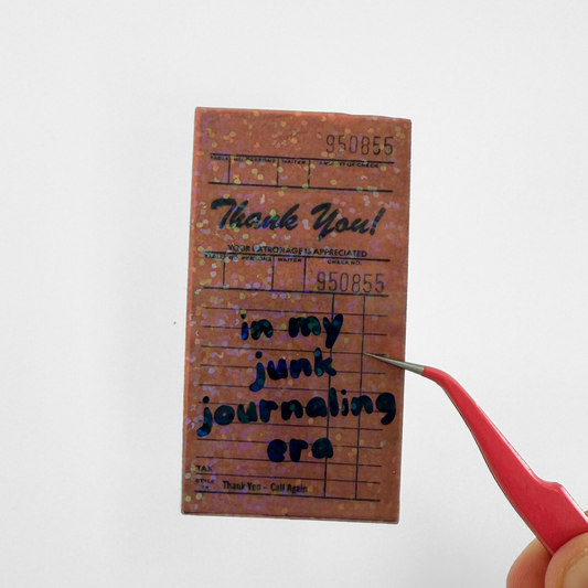 Junk Journaling Era Die Cut Sticker