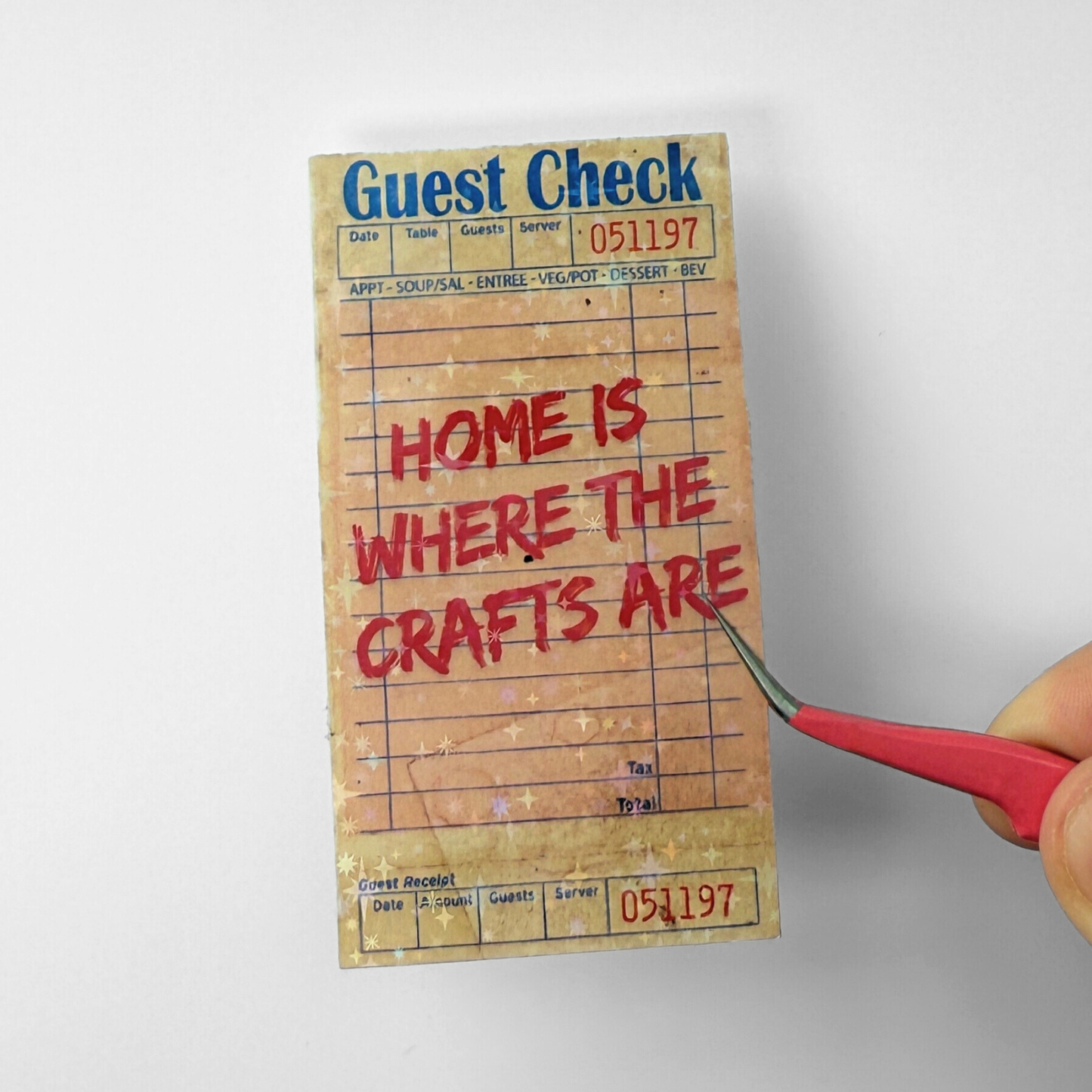 Home Is Where The Crafts Are Die Cut Sticker