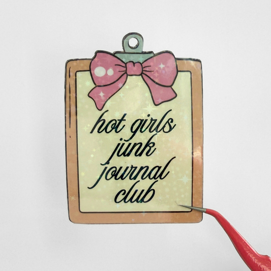 Hot Girls Junk Journal Club Die Cut Sticker