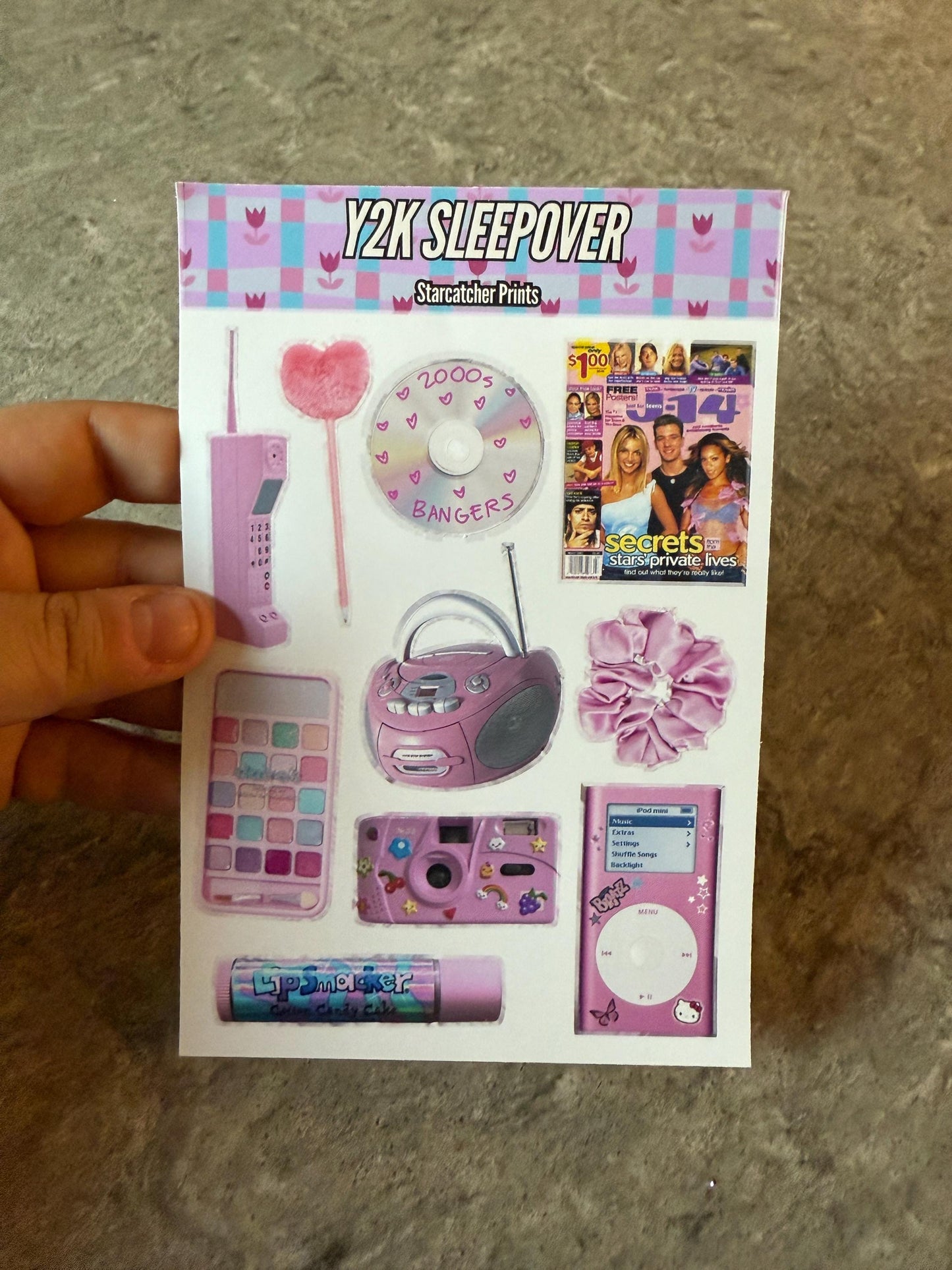 Y2K Sleepover Sticker Sheet