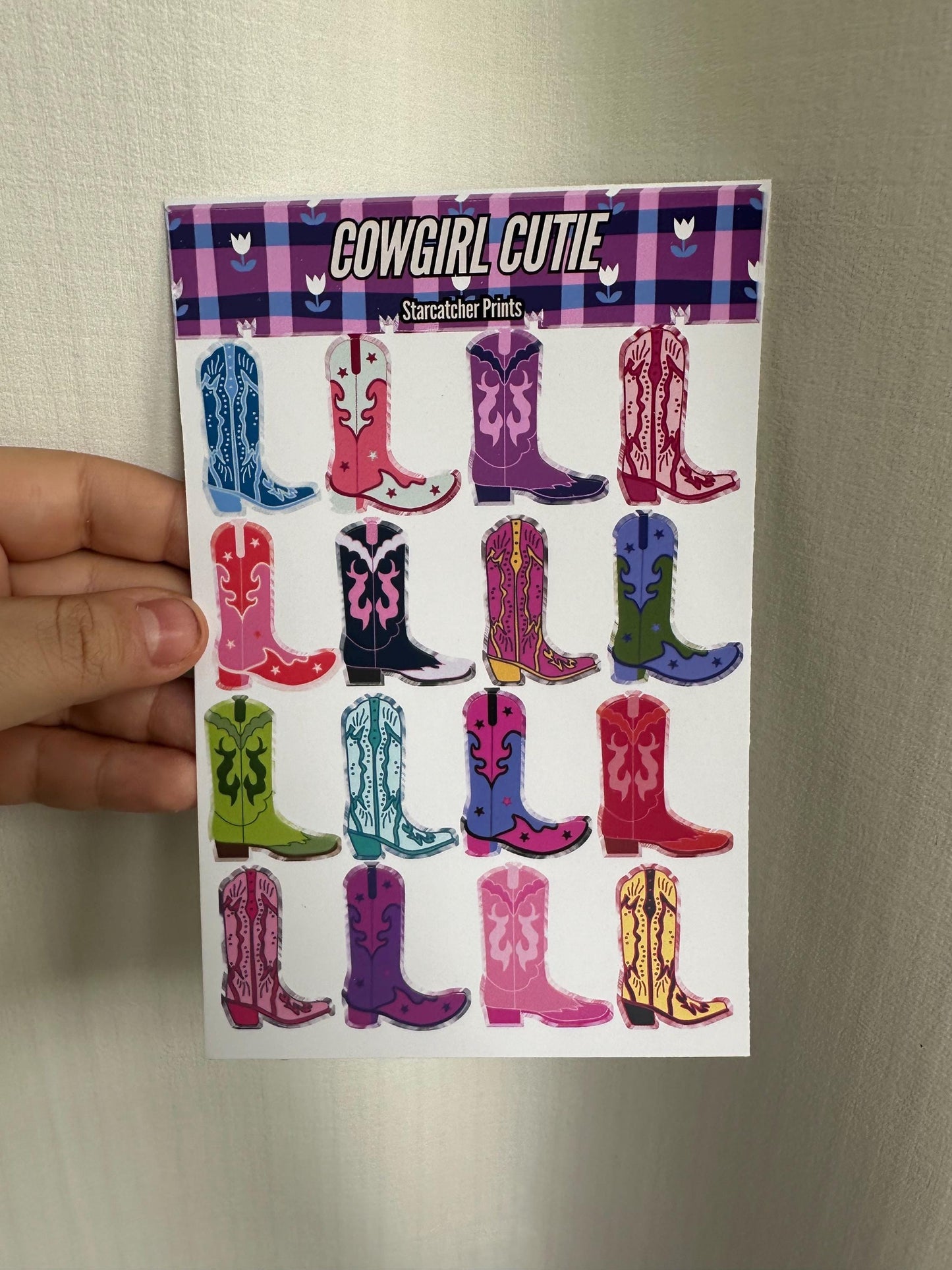 Cowgirl Cutie Sticker Sheet