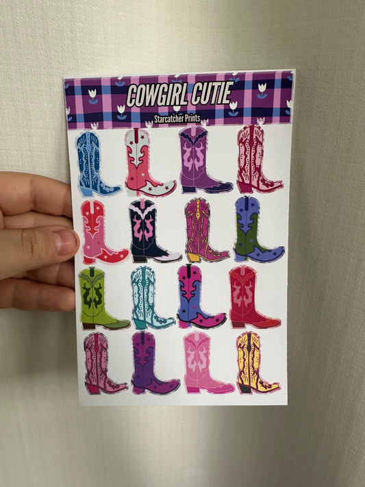 Cowgirl Cutie Sticker Sheet