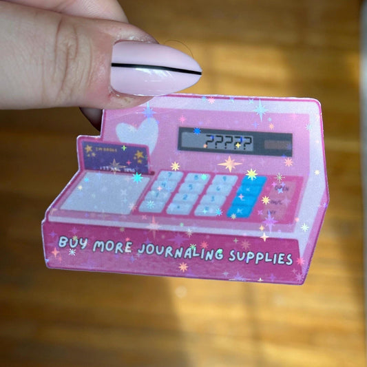 Buy More Journaling Supplies Die Cut Sticker