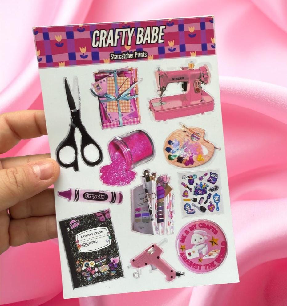Crafty Babe Sticker Sheet